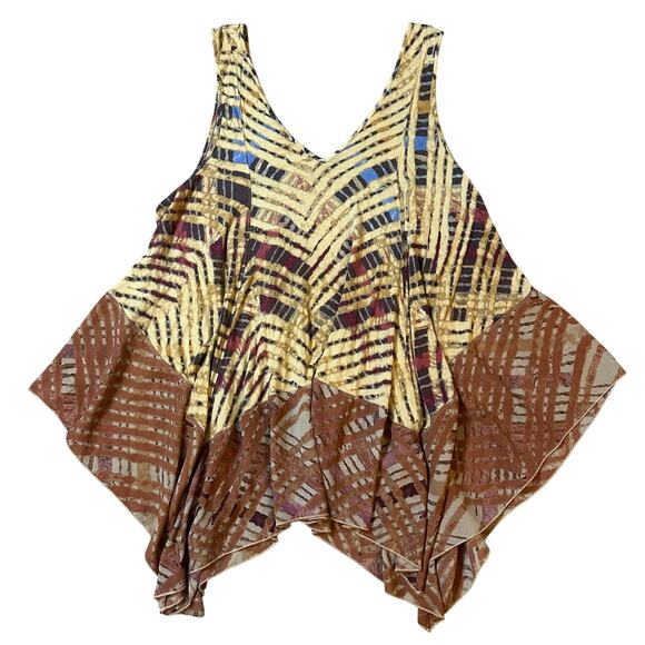 Free People Multicolored Flowy, Boho, Tank Top- M - Picture 1 of 7